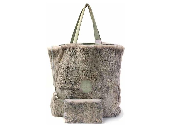 Borsa Tote Chanel Beige e Grigia Marrone - vista 17
