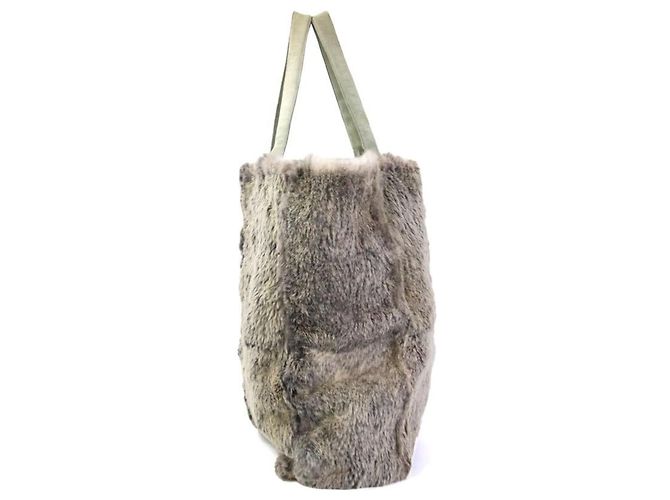 Borsa Tote Chanel Beige e Grigia Marrone - vista 2