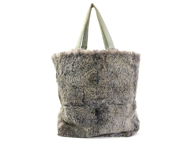 Borsa Tote Chanel Beige e Grigia Marrone - vista 3