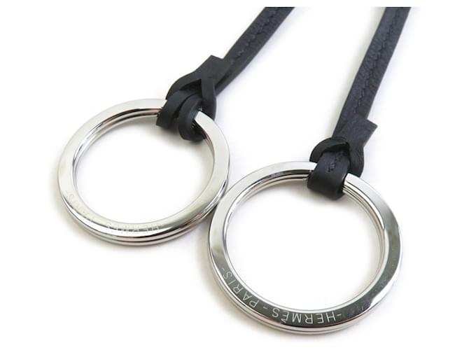 Hermès Collana Hermes HERMES Clochette Marrone Nero Argento - vista 5