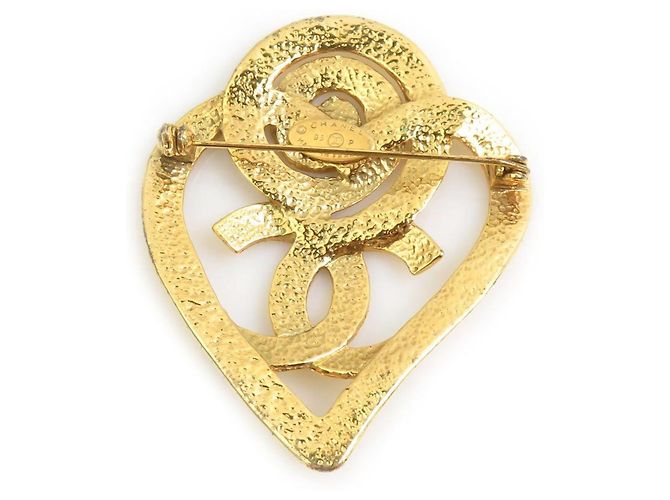 Spilla in metallo dorato Chanel D'oro - vista 6