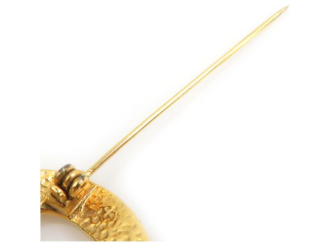Spilla in metallo dorato Chanel D'oro - vista 7