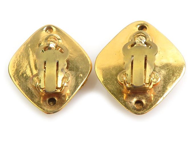 Orecchini a clip Chanel in metallo dorato D'oro - vista 4
