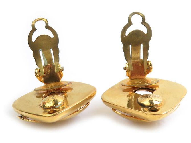 Orecchini a clip Chanel in metallo dorato D'oro - vista 5