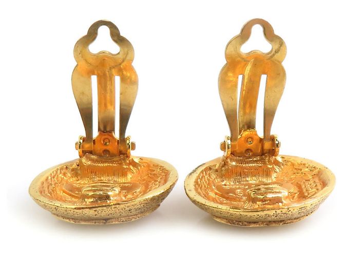 Orecchini a clip Chanel Gold D'oro - vista 6