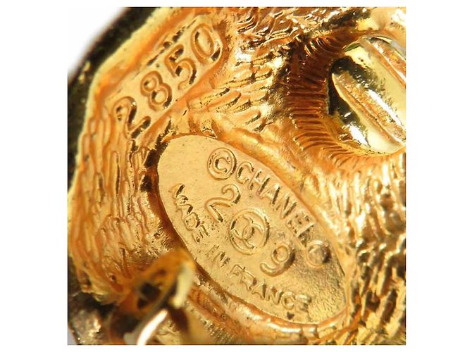 Orecchini a clip Chanel Gold D'oro - vista 8