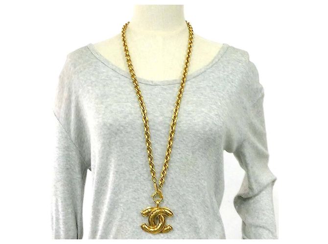 Collana in metallo dorato da donna Chanel D'oro - vista 9