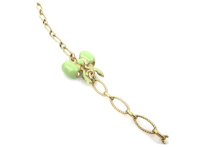 Collar Chanel Coco Mark Multicolor Dorado - vista 4