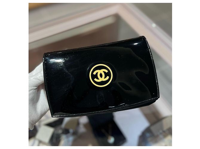 Bolso de cadena Chanel de piel charol negra Negro - vista 3