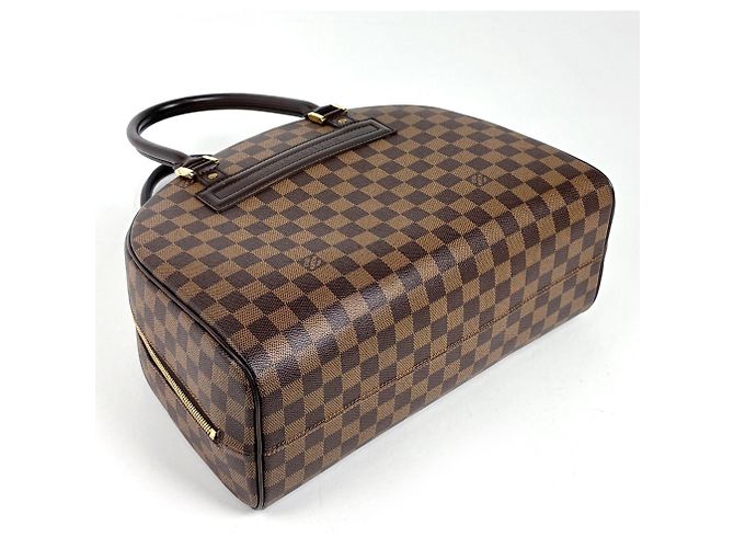 Sac Louis Vuitton Nolita Boston Marron Damier ebène - vue 2