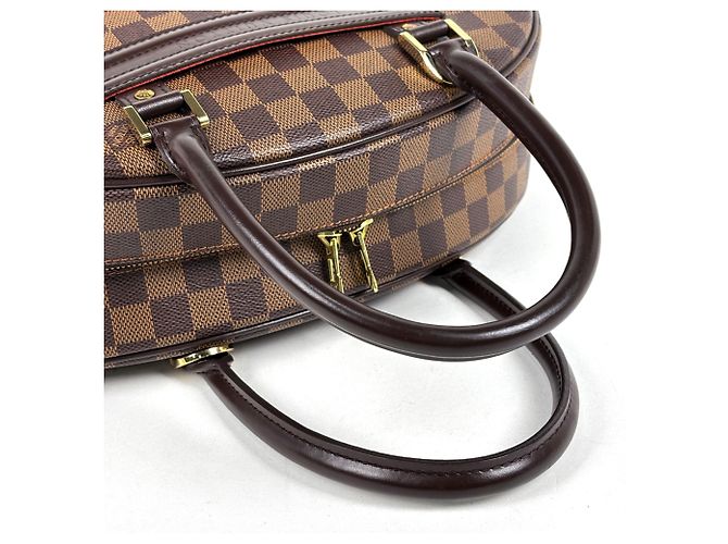Sac Louis Vuitton Nolita Boston Marron Damier ebène - vue 7