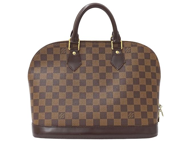 Borsa a mano Louis Vuitton Damier Alma Marrone Damier ebene - vista 2