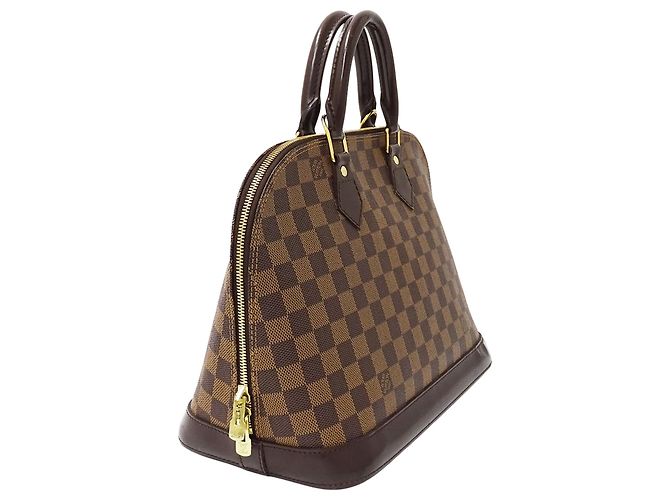Borsa a mano Louis Vuitton Damier Alma Marrone Damier ebene - vista 4