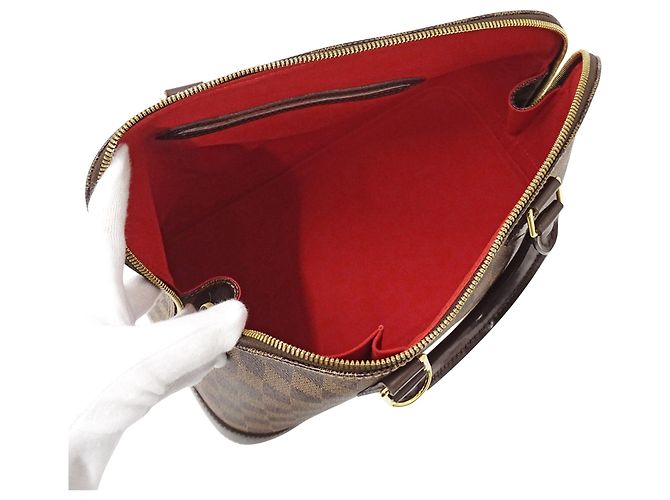 Borsa a mano Louis Vuitton Damier Alma Marrone Damier ebene - vista 5