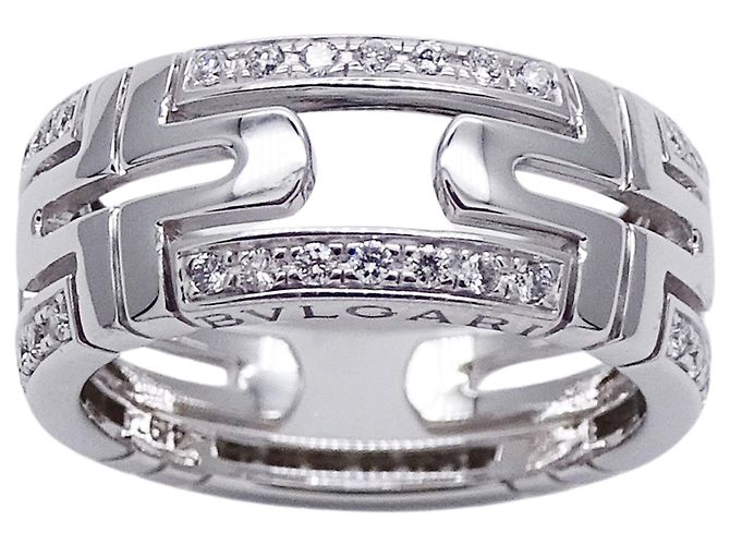 Bulgari Bvlgari Ehering aus Weißgold Golden - Ansicht 2