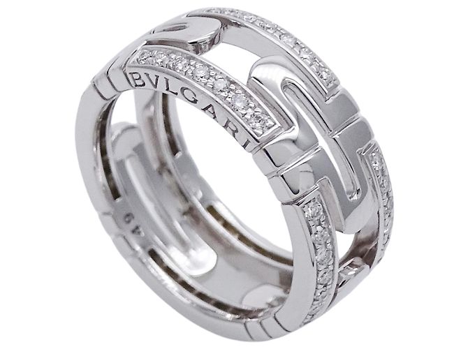 Bulgari Bvlgari Ehering aus Weißgold Golden - Ansicht 4