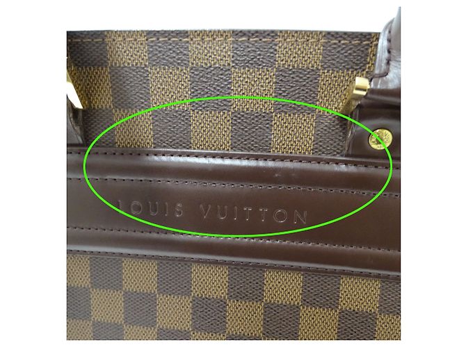 Borsa Tote Louis Vuitton Damier Canvas Marrone Damier ebene - vista 11