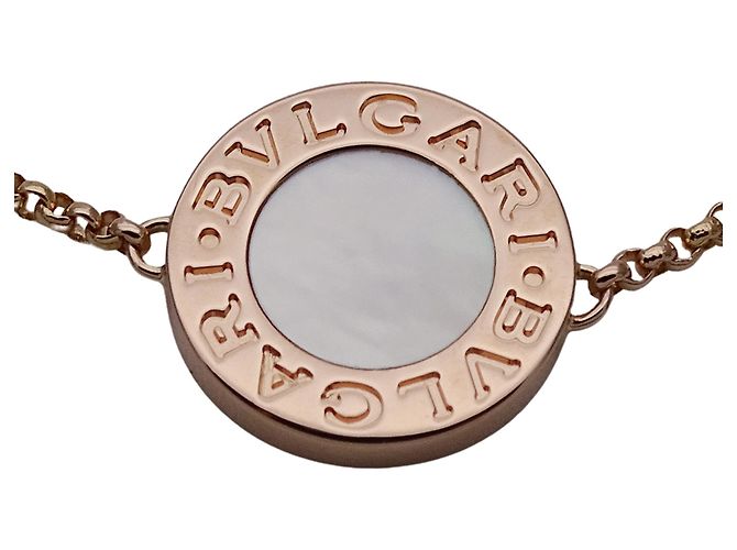 Bulgari Bracciale con Charm Bvlgari in Oro Rosa D'oro - vista 7