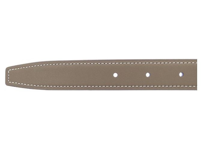 Hermès Hermes H Maretray 24mm Wendelgürtel Braun Weiß - Ansicht 4