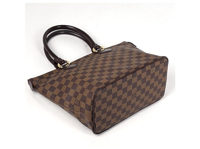 Borsa a mano Louis Vuitton Saleya PM Tote Bag Marrone Damier ebene - vista 2