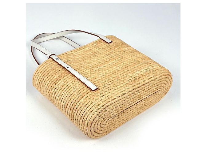 Sac Cabas Panier Carré Loewe Small Blanc - vue 2