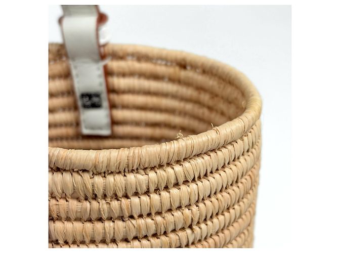 Sac Cabas Panier Carré Loewe Small Blanc - vue 5
