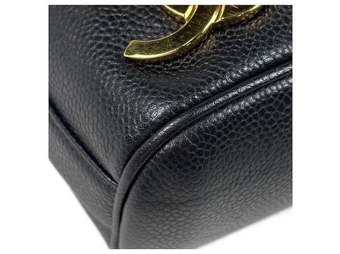 Zaino Chanel nero in vitello grana - vista 4