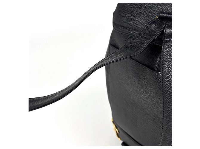 Zaino Chanel nero in vitello grana - vista 7