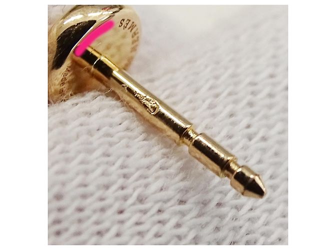 Hermès Orecchini a lobo Hermes Pink Gold D'oro - vista 9