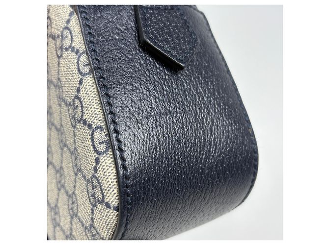 Gucci Ophidia Sherry Line Web Double G Schultertasche Marineblau - Ansicht 4