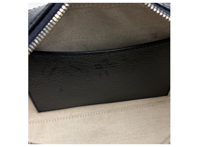 Gucci Ophidia Sherry Line Web Double G Schultertasche Marineblau - Ansicht 7