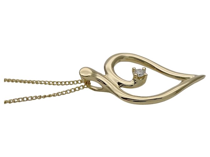 Collar Corazón Hoja en Oro Amarillo Tiffany & Co. Dorado - vista 3