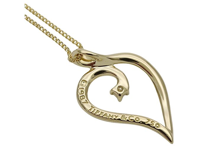 Collar Corazón Hoja en Oro Amarillo Tiffany & Co. Dorado - vista 4