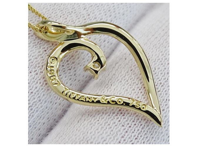 Collar Corazón Hoja en Oro Amarillo Tiffany & Co. Dorado - vista 8