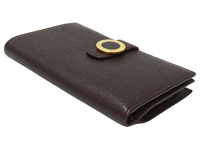 Bulgari Bvlgari Dark Brown Leather Long Wallet - view 3