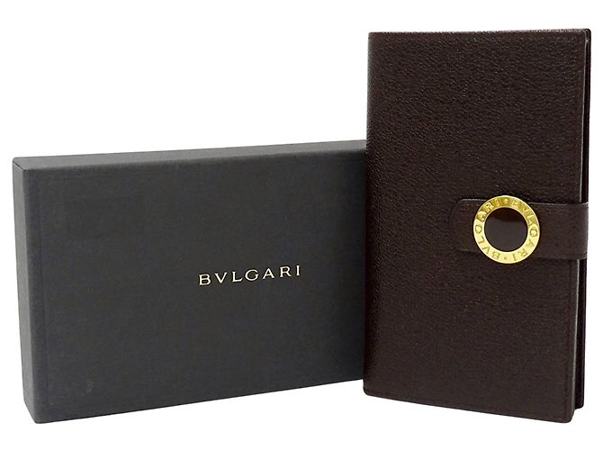 Bulgari Bvlgari Dark Brown Leather Long Wallet - view 6