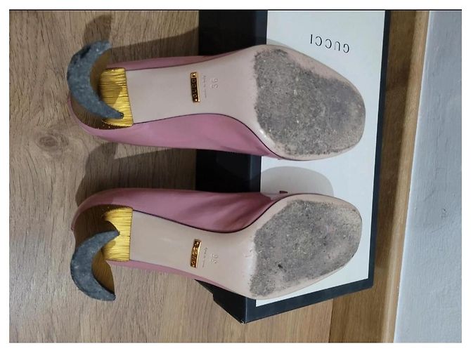 Gucci Pumps aus rosa Lackleder mit Perlen Pink - Ansicht 3