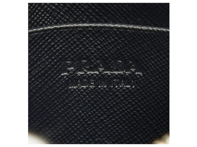 Saffiano Borsa a tracolla Prada con placca logo triangolare Nero - vista 7