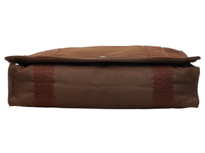 Hermès Borsa a tracolla Hermes Herline Bassas MM Marrone - vista 3