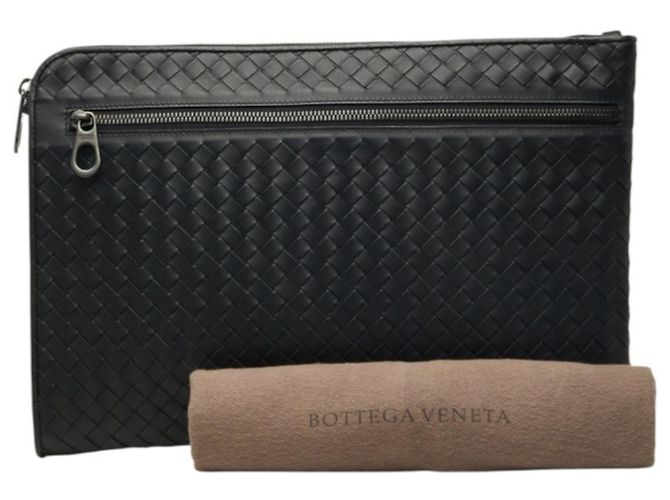 Borsa a pochette Intrecciato Bottega Veneta Nero - vista 10