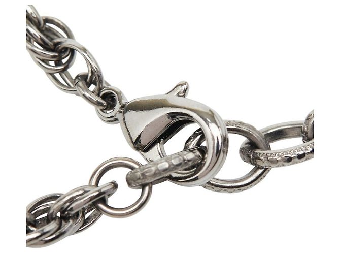 Collana con ciondolo a catena rotonda Chanel Coco Mark Nero - vista 5