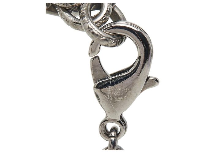 Collana con ciondolo a catena rotonda Chanel Coco Mark Nero - vista 6