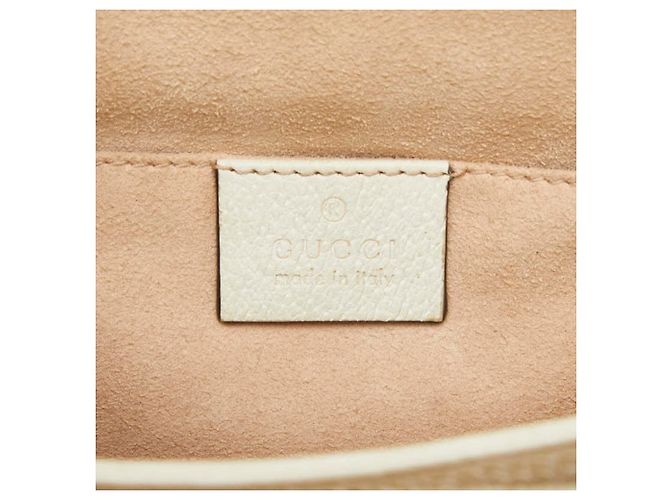 Borsa a tracolla Gucci Ophidia Sherry Line GG Logo Chain Crudo - vista 10