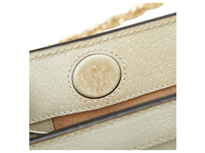 Borsa a tracolla Gucci Ophidia Sherry Line GG Logo Chain Crudo - vista 8