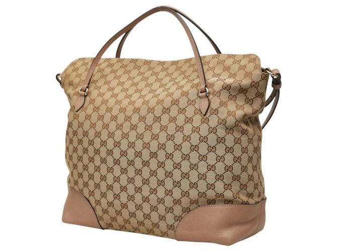 Borsa a mano e a tracolla Gucci GG Canvas Rosa Beige - vista 2