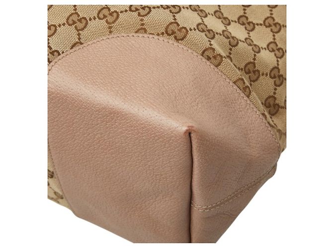Borsa a mano e a tracolla Gucci GG Canvas Rosa Beige - vista 4