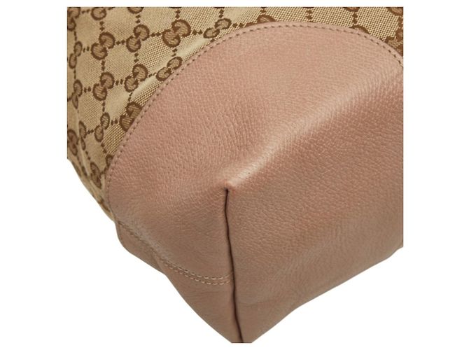 Borsa a mano e a tracolla Gucci GG Canvas Rosa Beige - vista 5