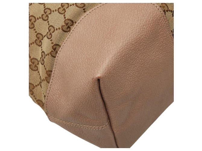 Borsa a mano e a tracolla Gucci GG Canvas Rosa Beige - vista 7