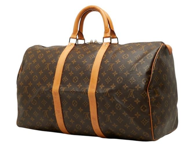 Borsa Boston Louis Vuitton Monogram Keepall 50 Marrone - vista 2