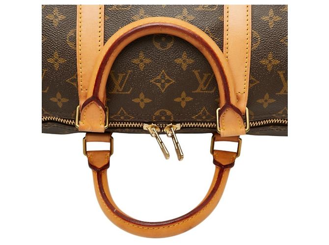 Borsa Boston Louis Vuitton Monogram Keepall 50 Marrone - vista 8
